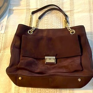 Purse burgundy suede